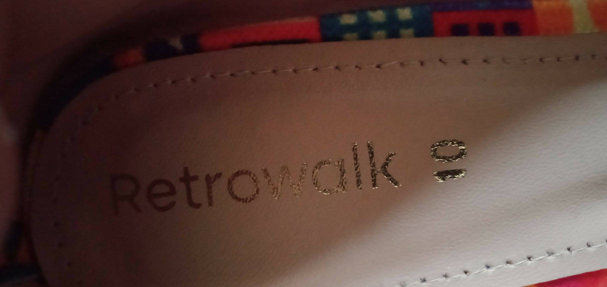 Retrowalk | Multicolor Girl Hill Heels | Women Shoes | Size:10 | Brand New