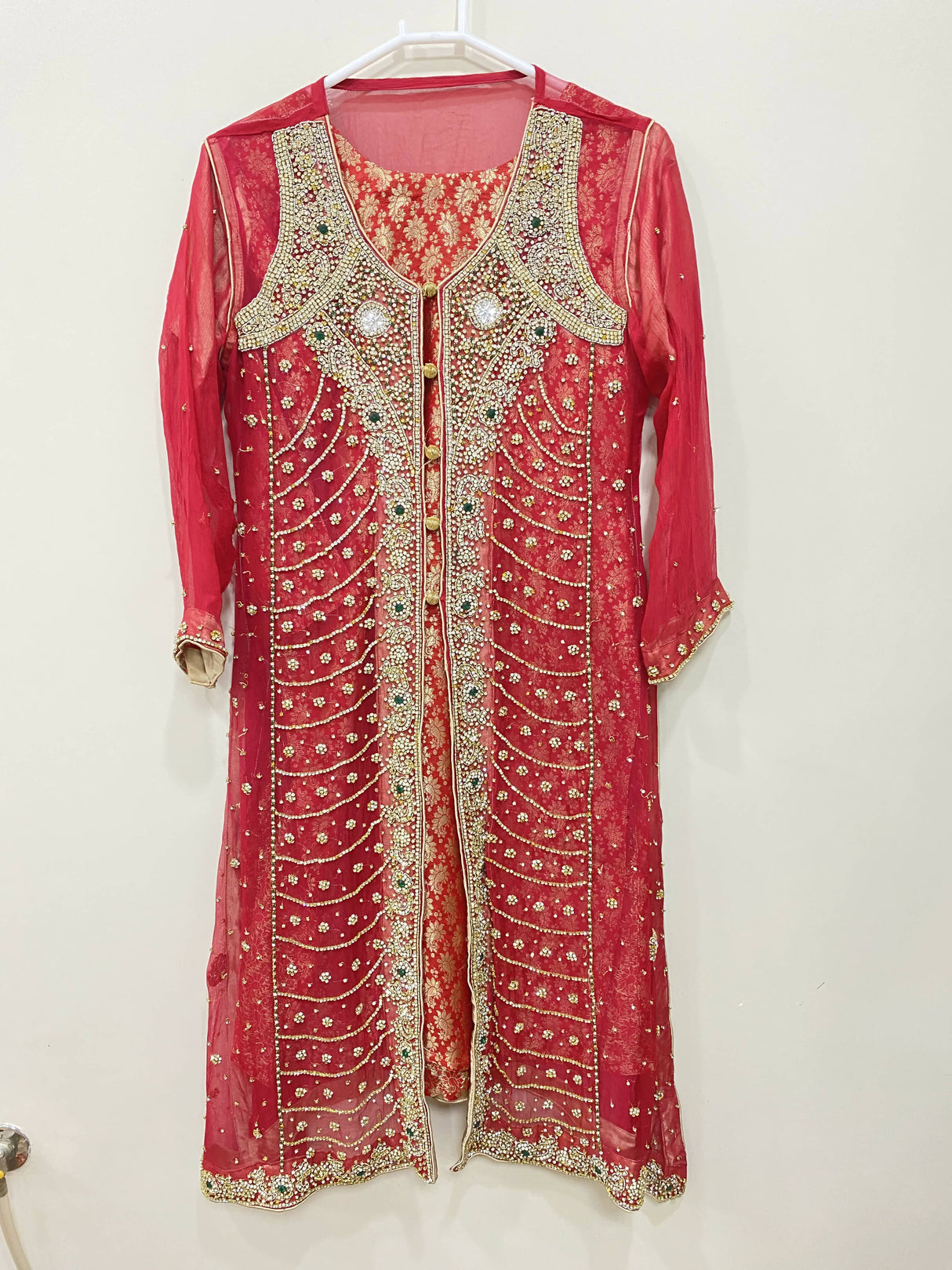Red Formal 3 Piece Suit | Women Locally Made Formals | Medium | Preloved