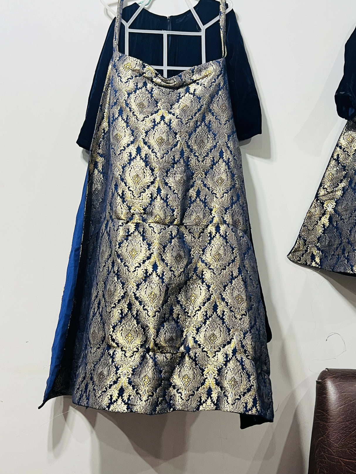 مخمل میکسی 2-5 سال | لڑکیوں کی شلوار قمیض | ایک بار پہنا۔