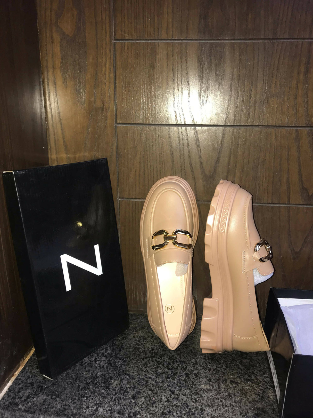 Chunky Skin Loafers | Women Shoes | Size: 38 | New