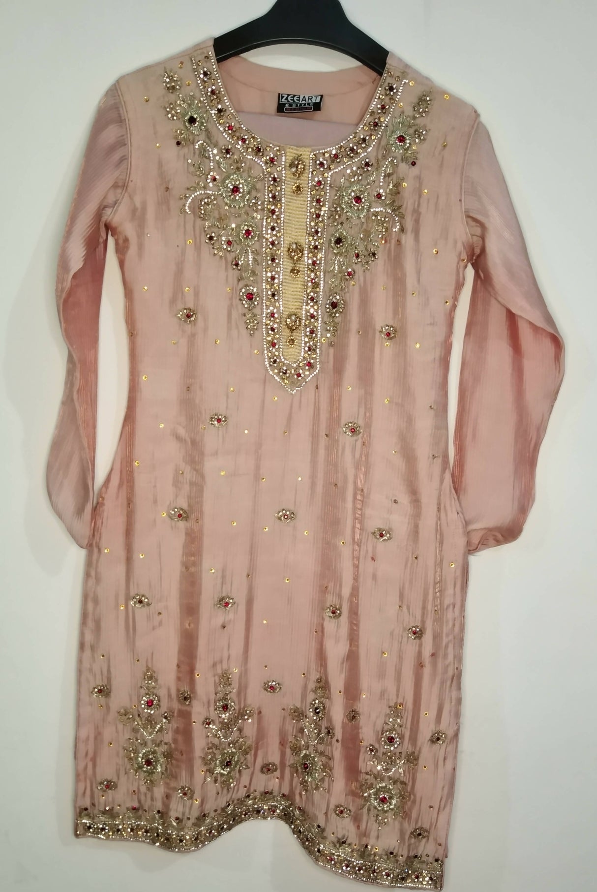 Zee Art & Style | 3 PC Hand Embroidered suit | Women Branded Formals | Small | New