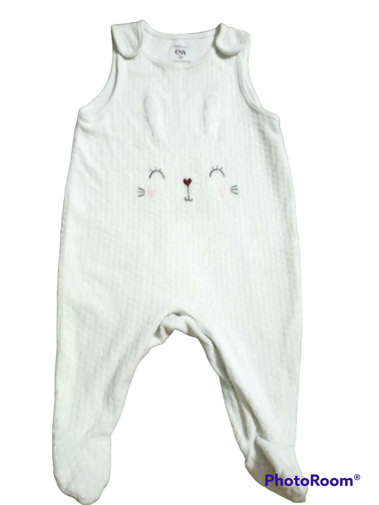 White fleece bunny body suit | Kids | Baby (0-12 months) | Preloved