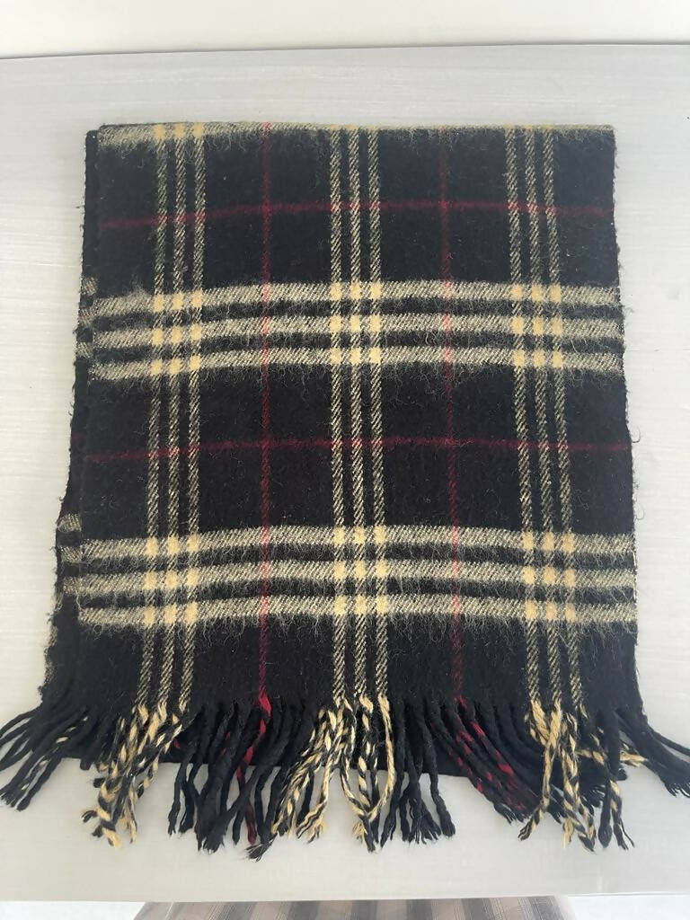 Black Wool Scarf | Women Accessories | Preloved
