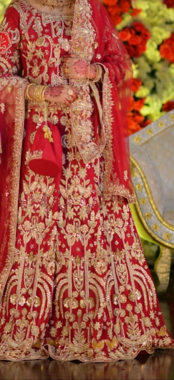 Red Charming Bridal Lehnga | Women Bridals | Medium | Worn Once