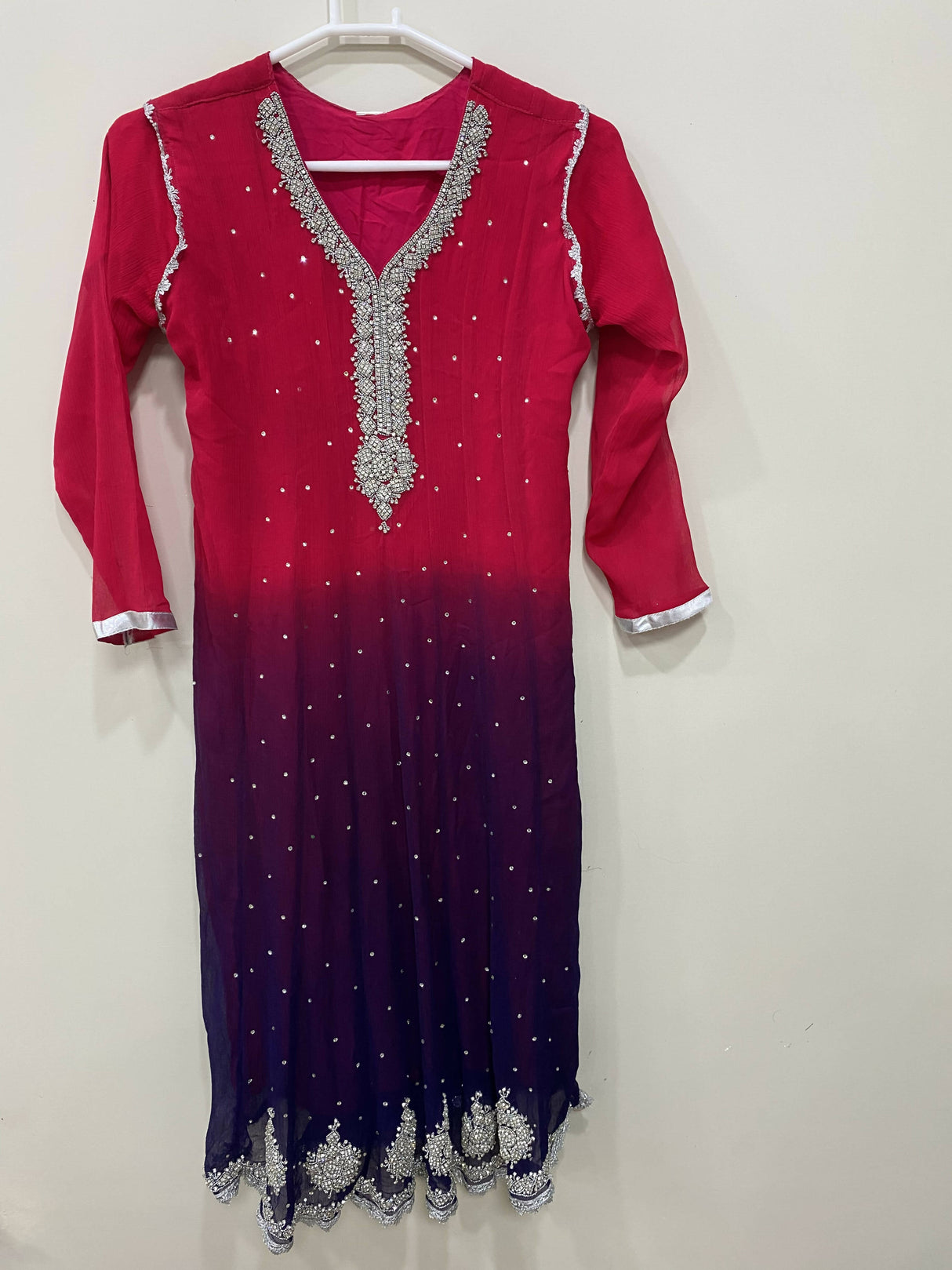 Red Purple 3 PC Formal suit | Women Locally Made Formals | Small | Worn Once