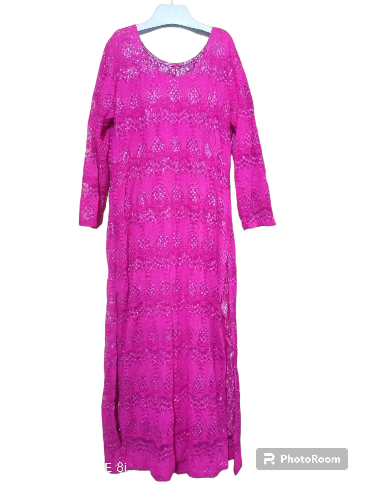 چاندنی سے منسلک اندرونی استر کے ساتھ نیٹ شرٹ (سائز: M )| خواتین کا کرتہ | ایک بار پہنا۔