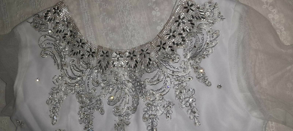 White Frock | Women Frocks & Maxis | Medium | Worn Once