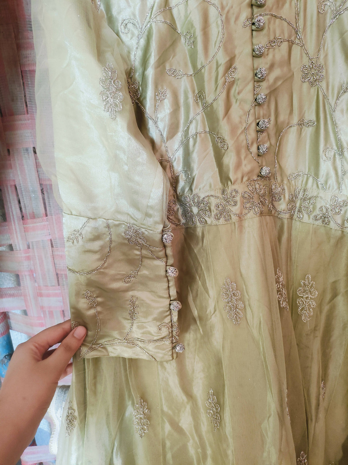 Beautiful Silver Maxi | Women Frocks & Maxis | Medium | Worn Once