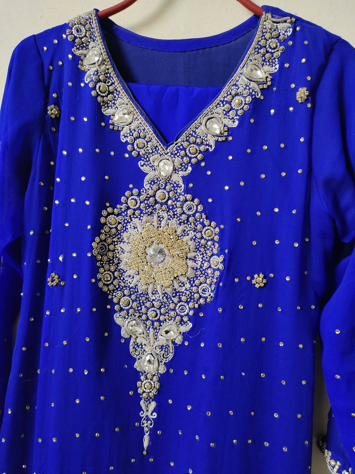 Blue 3 PC Suit | Women Locally Made Formals | Small | Worn Once