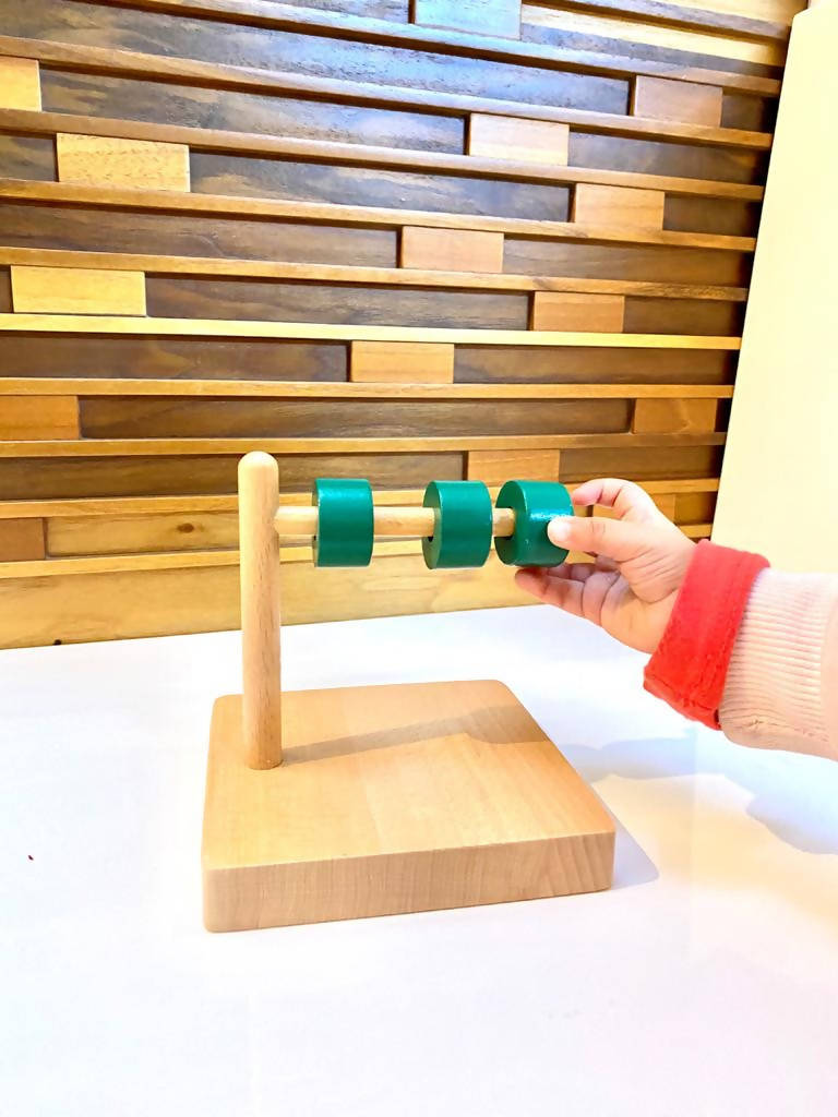 Horizontal Discs Dowel | Montessori Toys | Kids Toys & Baby Gear | Brand New