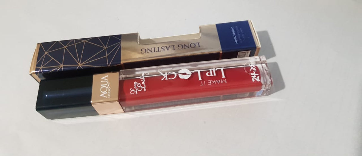 BERRY PINK MAKE IT LIP LOCK AQUA STUDIO LIP GLOSS