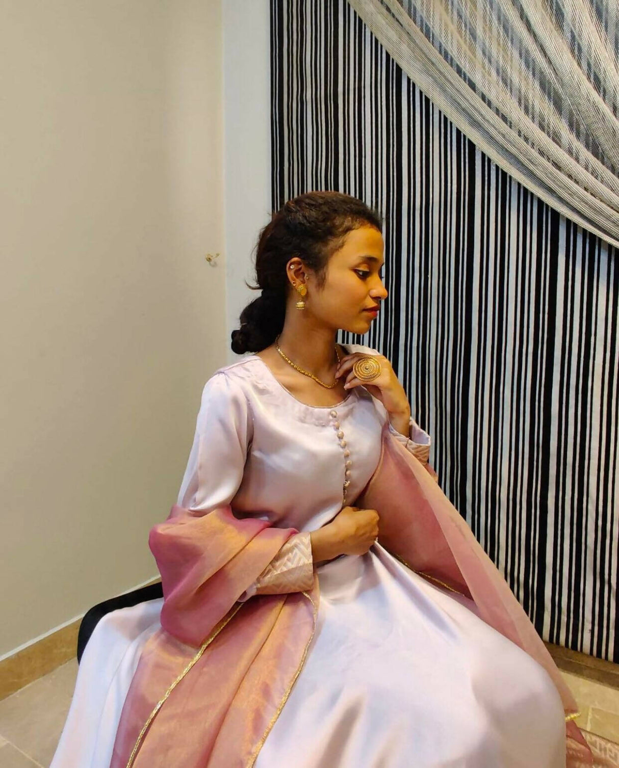 Flowy Lilac Frock | Women Locally Made Formals | Medium | New