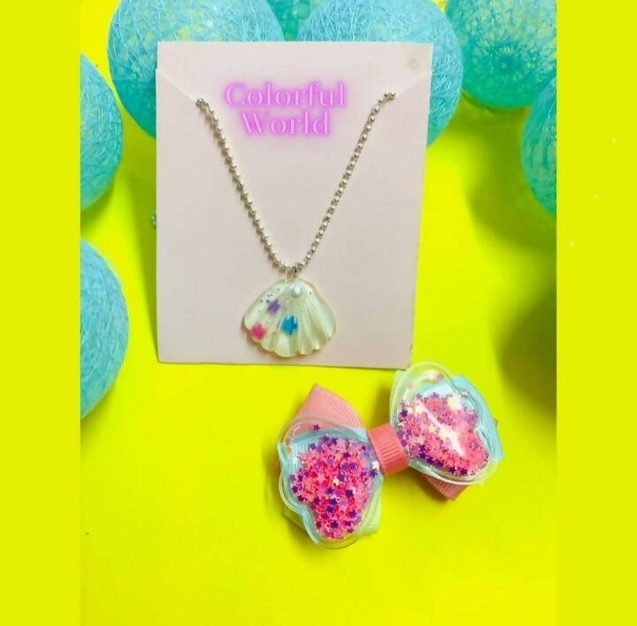 Pendant With Confetti Clip | Girls Accessories | New