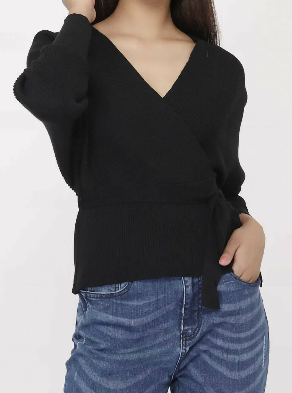 Black Knitted Top-Black | Women Tops & Shirts | All Sizes | New