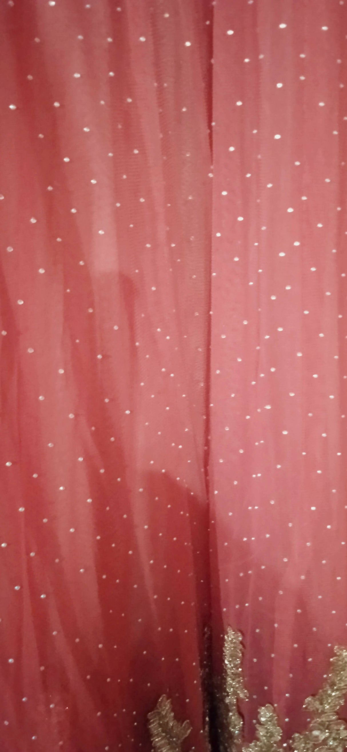 Pink net embroidered Maxi | Women Formals |Medium | Worn Once