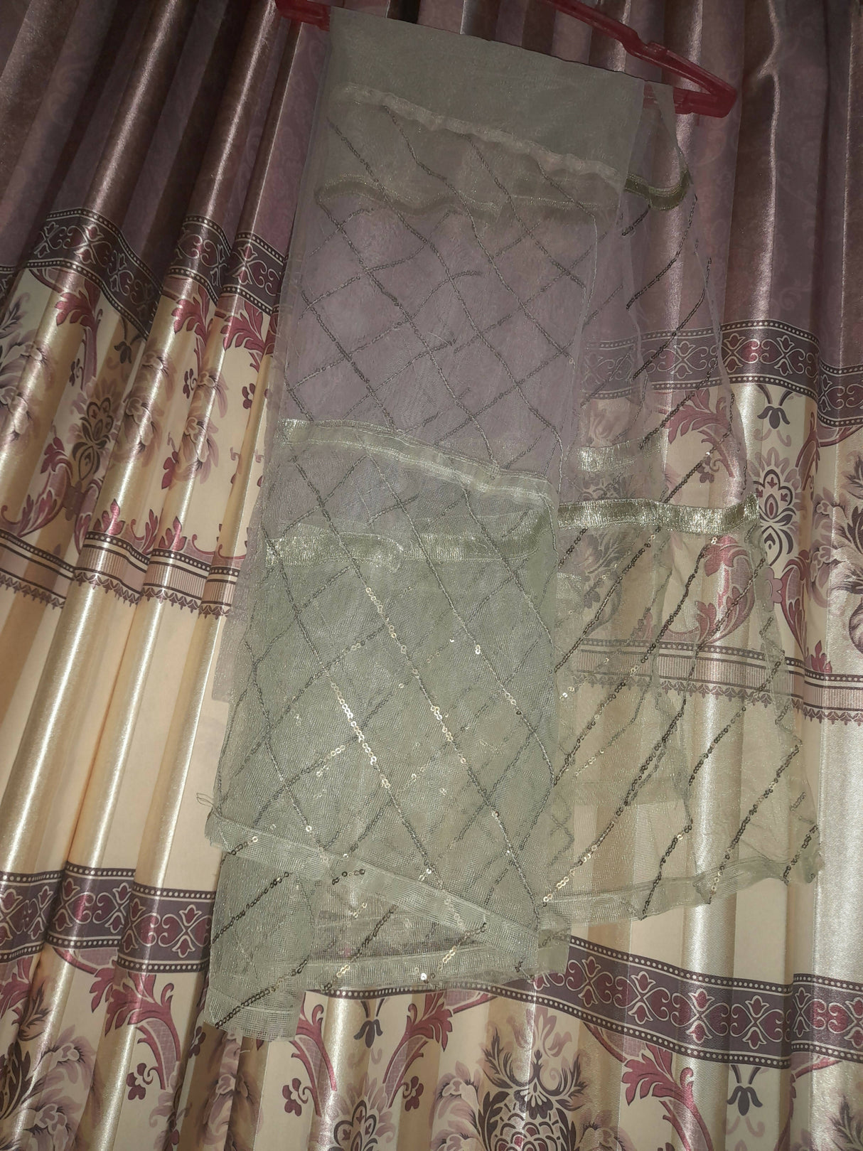 Grey Net Frock | Women Frocks & Maxis | Small | Preloved