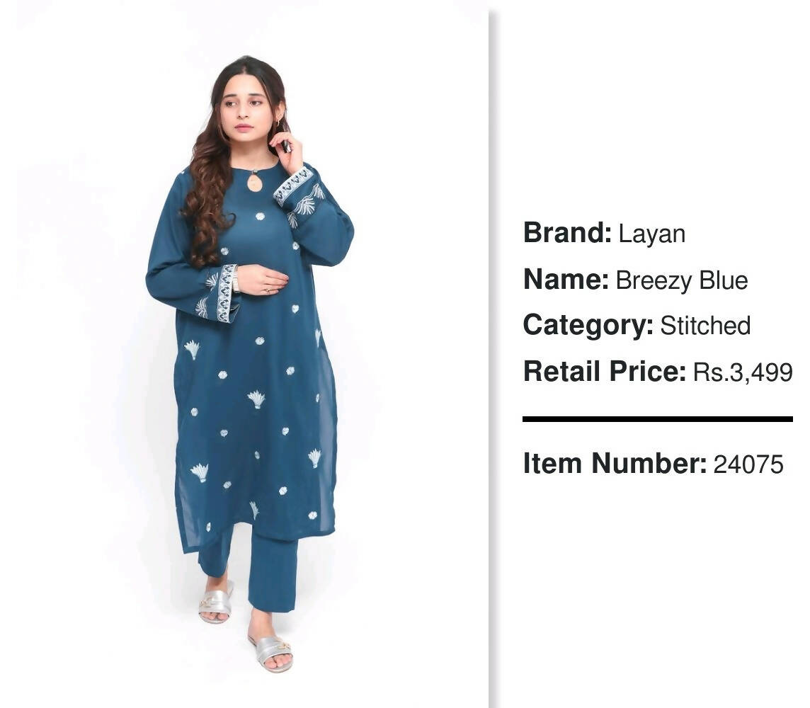 Layan | Breezy blue | Women Branded Kurta | All Sizes | New