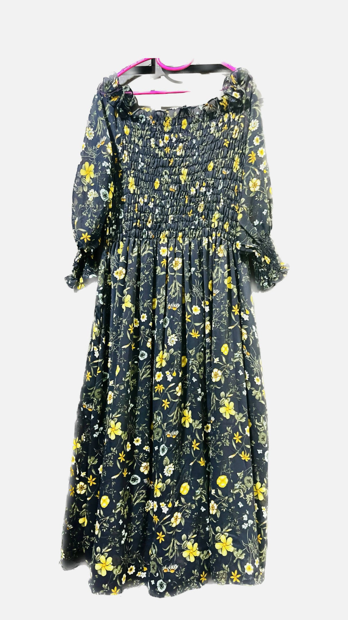 Mardaaz brand | Black Chiffon Frock | Women Frocks & Maxis | Medium | Preloved