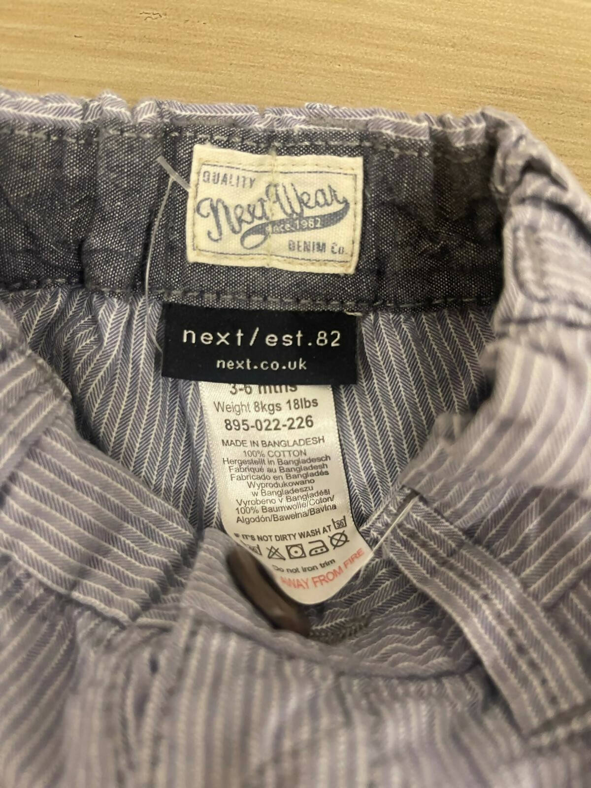 Next | Grey Shorts 3-6 months | Boys Kids Bottoms | Preloved