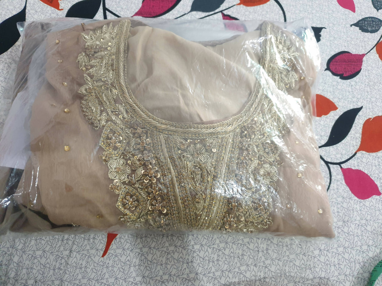 3 PC Embroidered Suit | Women Locally Made Formals | Medium | Worn Once