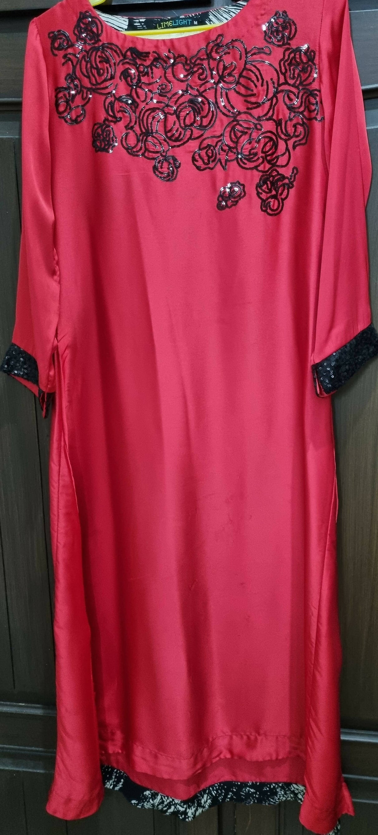 Limelight | Red color Kurta | Women Branded Kurta | Medium | Worn Once