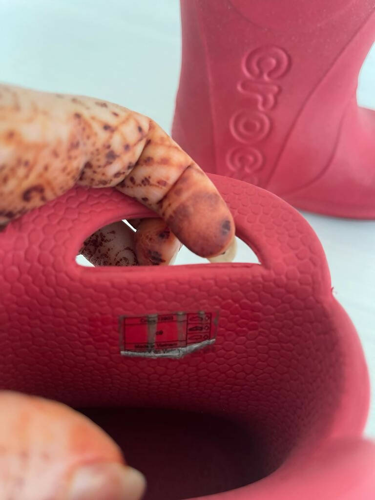 Crocs Red Rainboots | Boys or Girls Shoes | Size: c9 | Preloved