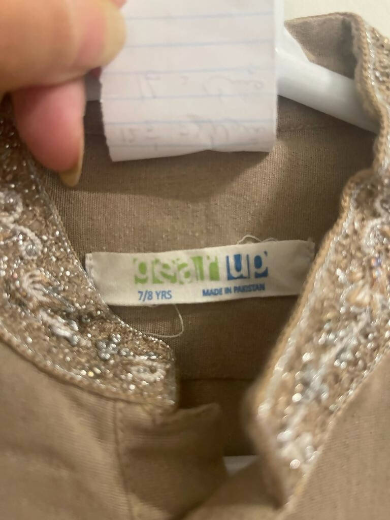 Brown Kurta (7-8 years) | Boys Shalwar Kameez | Preloved