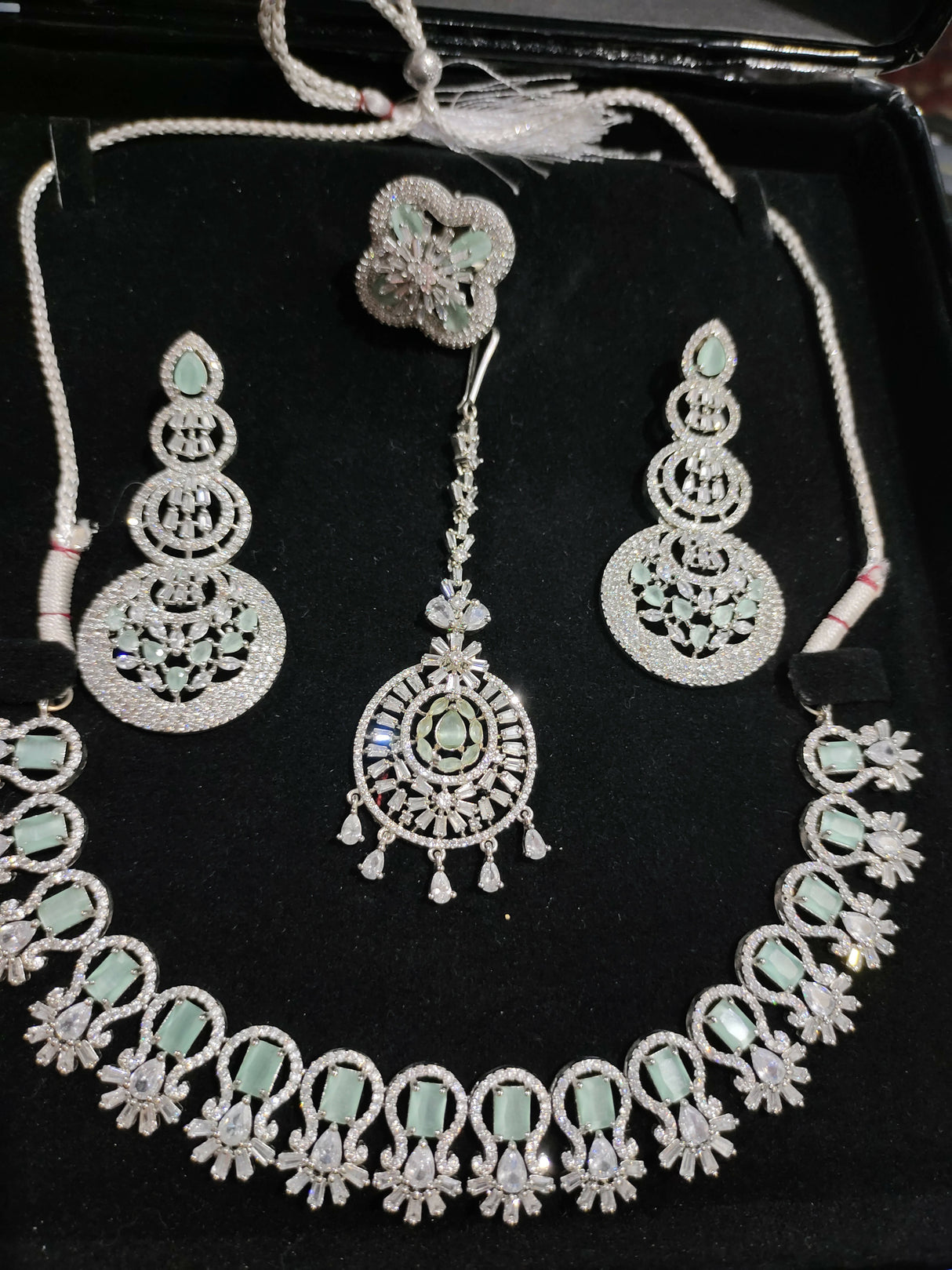 Mint and Silver Bridal Jewelry | Women Jewelry | Preloved