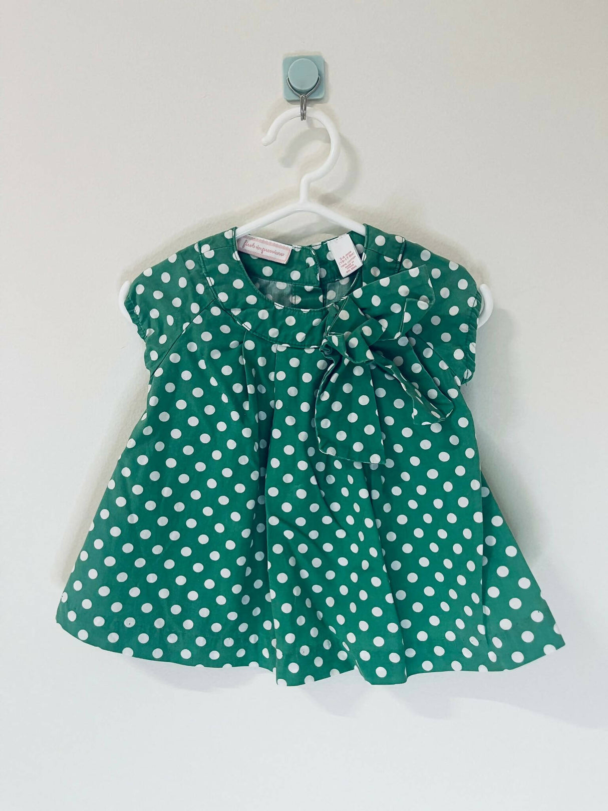 First Impressions | Green Frock (3-6 months) | Girls Skirts & Dresses | Preloved