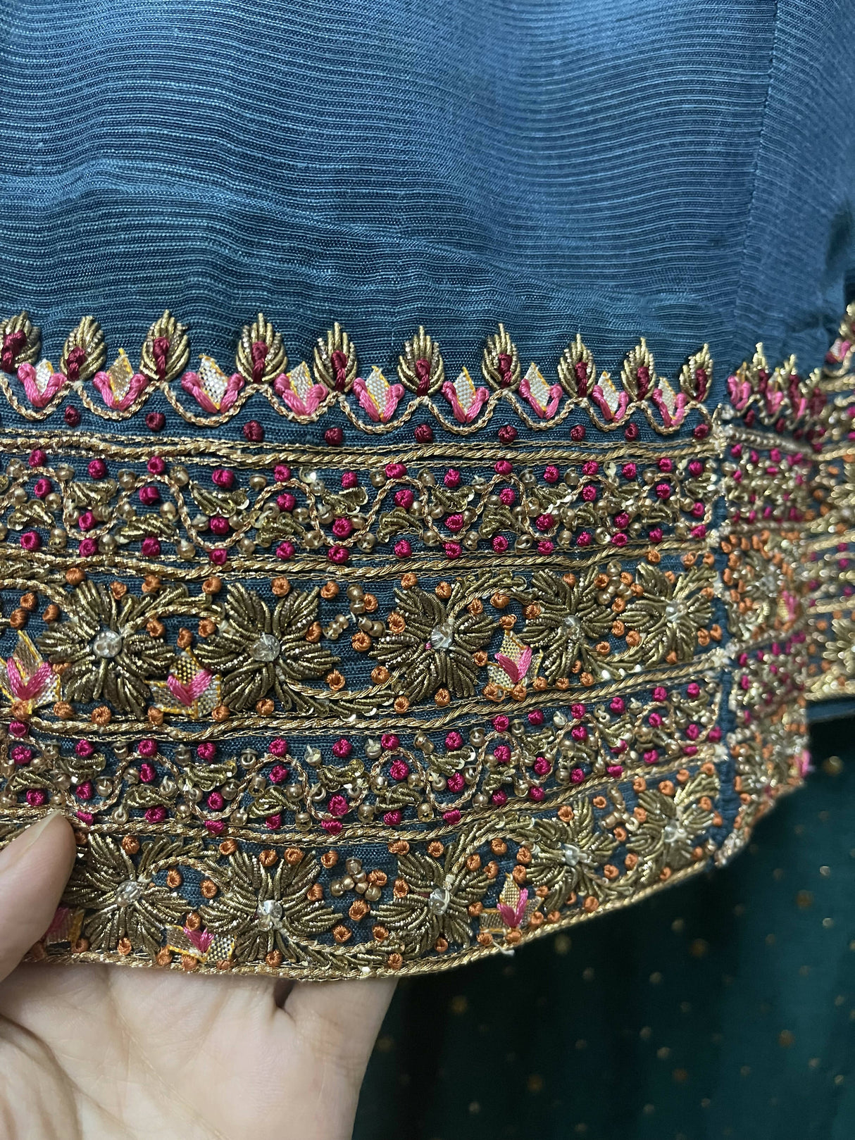 Teal Frok Suit | Women Locally Made Formals | Medium | Preloved