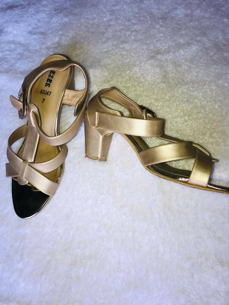 Soft Golden heels | Women Shoes | Size: 07 | Worn Once