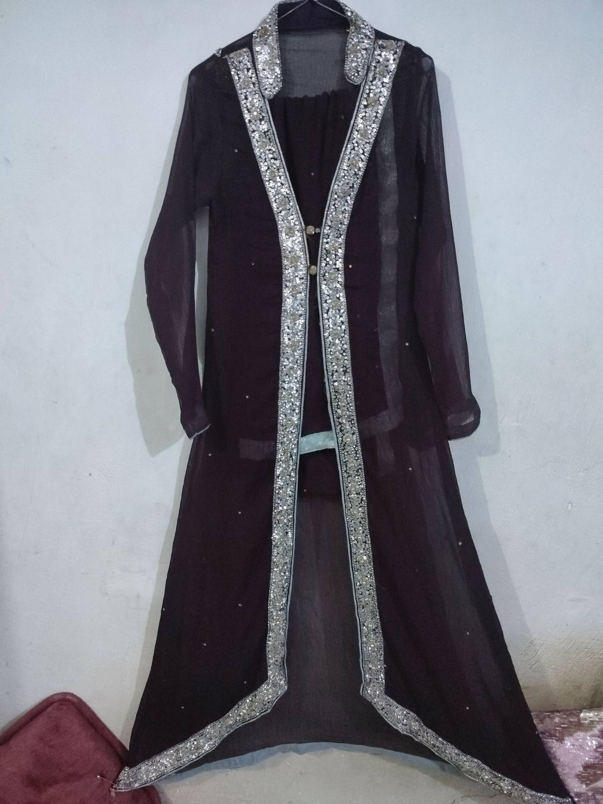 Plum Maxi Gown | Women Frocks & Maxis| Medium | Preloved