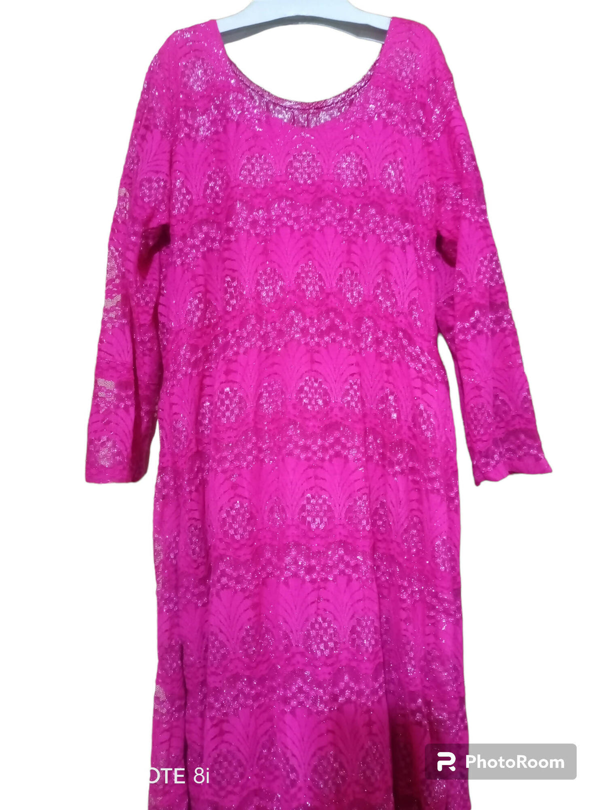 چاندنی سے منسلک اندرونی استر کے ساتھ نیٹ شرٹ (سائز: M )| خواتین کا کرتہ | ایک بار پہنا۔