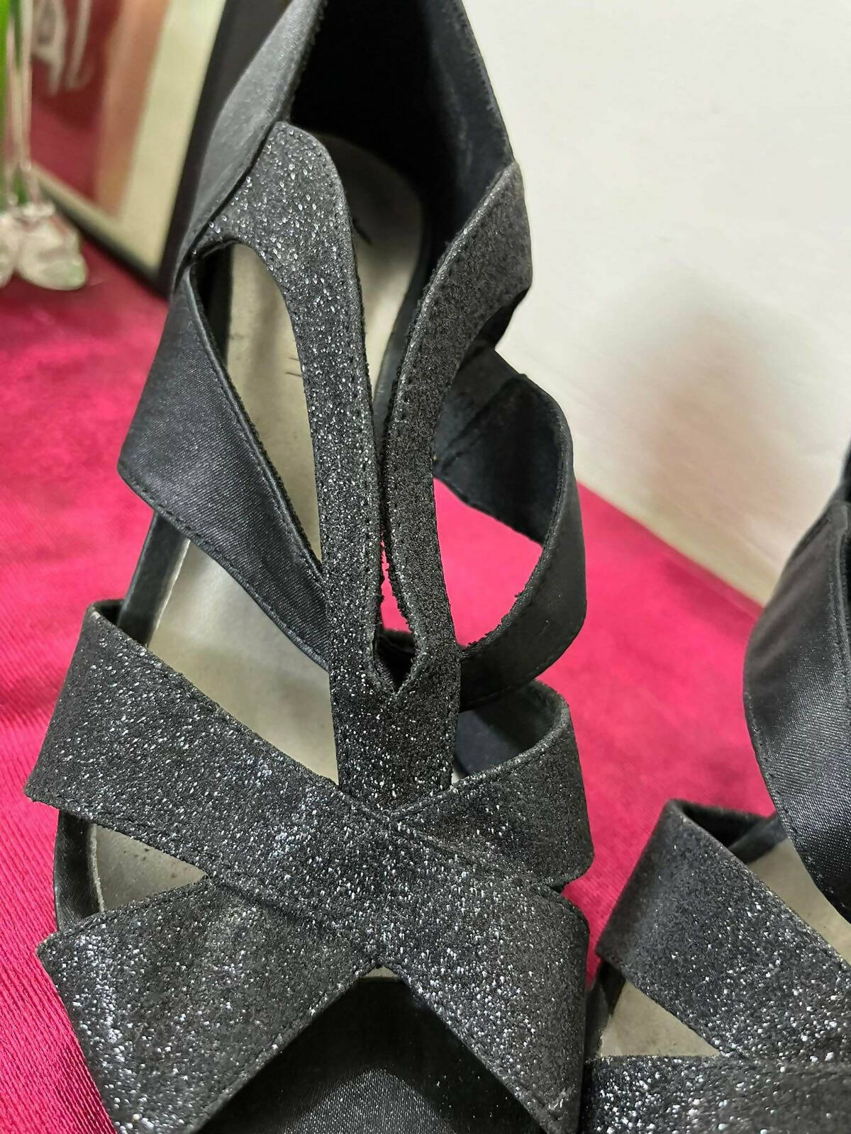 Fioni Nights | Black Shinny Heels | Women Shoes | Size: 8 | Preloved