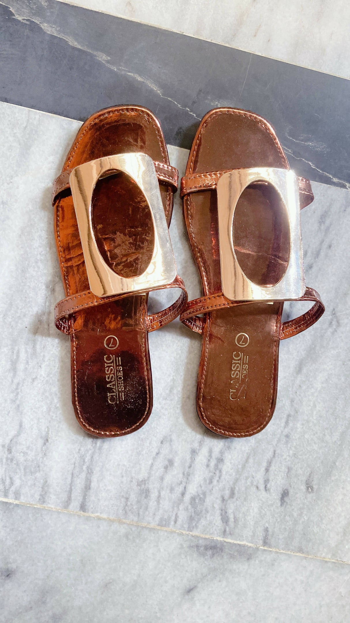 Copper Brown Sandles | Women Shoes | Size: 8-9 | New