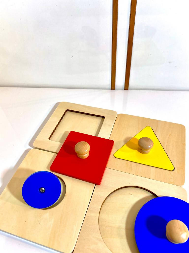 4 Single Shaped Puzzle Set | Montessori Toys | Kids Toys & Baby Gear | Brand New