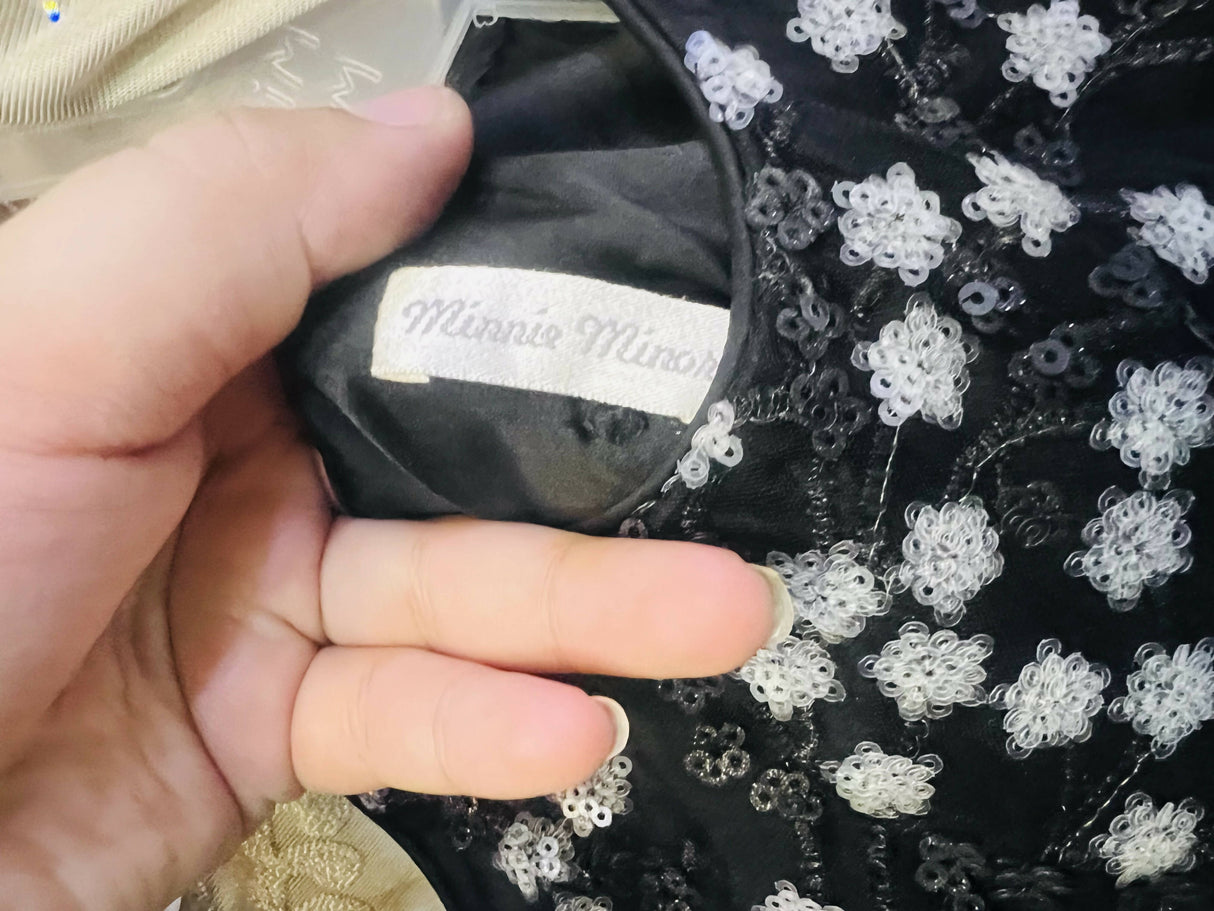 Minnie Minors | Black Baby Frock | Kids | Baby Outfit Sets | 0 - 3 Months | Worn Once