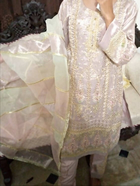 Beautiful Organza Suit | Women Locally Made Formals | Small | Preloved