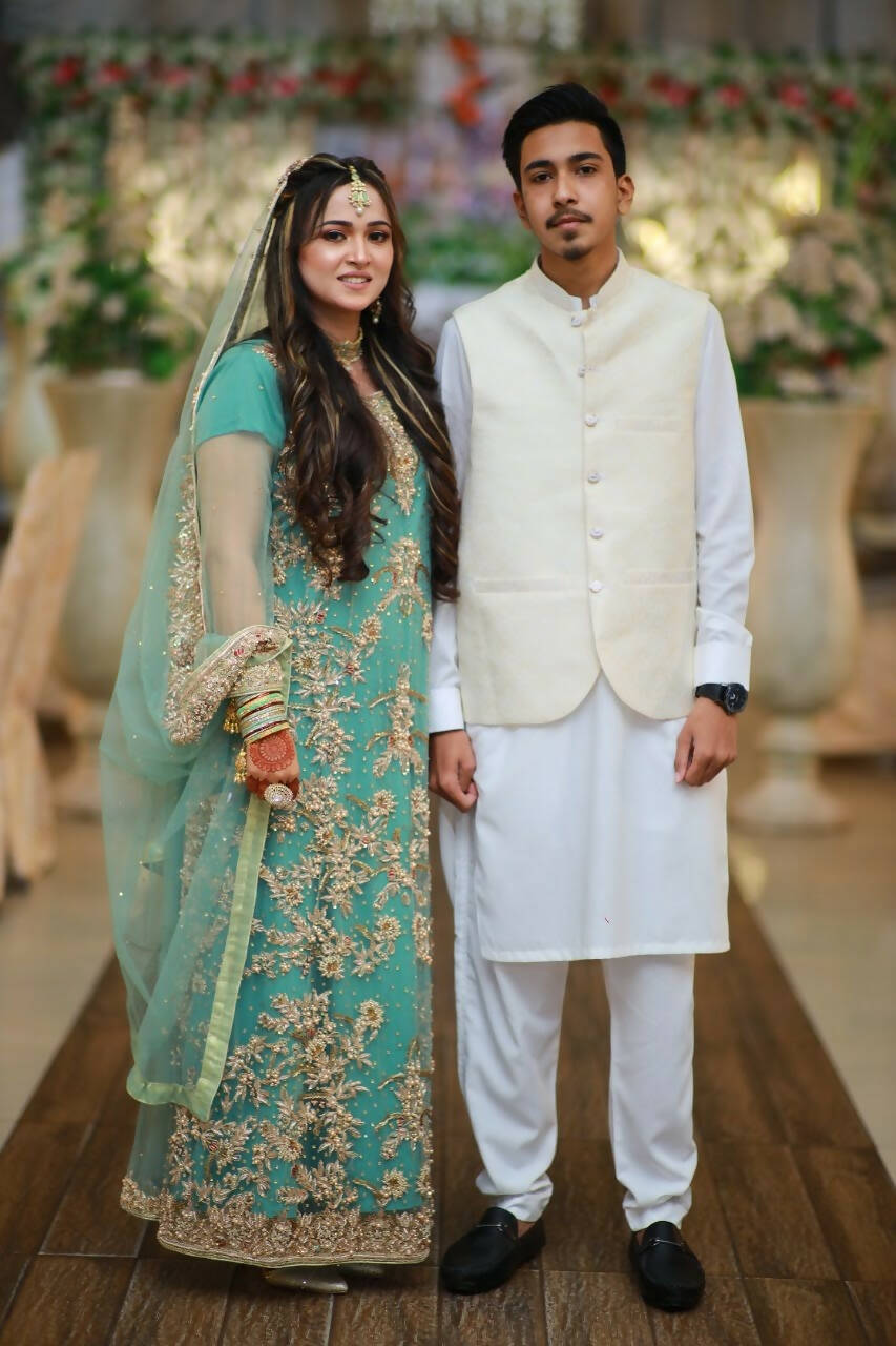 Blue Refined Walima Bridal maxi | Women Bridals | Medium | Worn Once