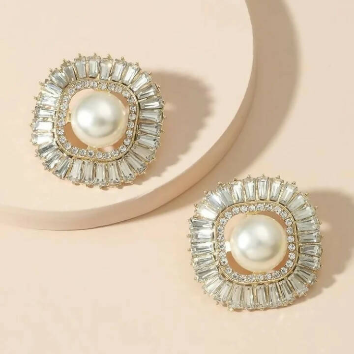 SHEIN | Rhinestone Decor Earrings | Women Jewelry | Brand New