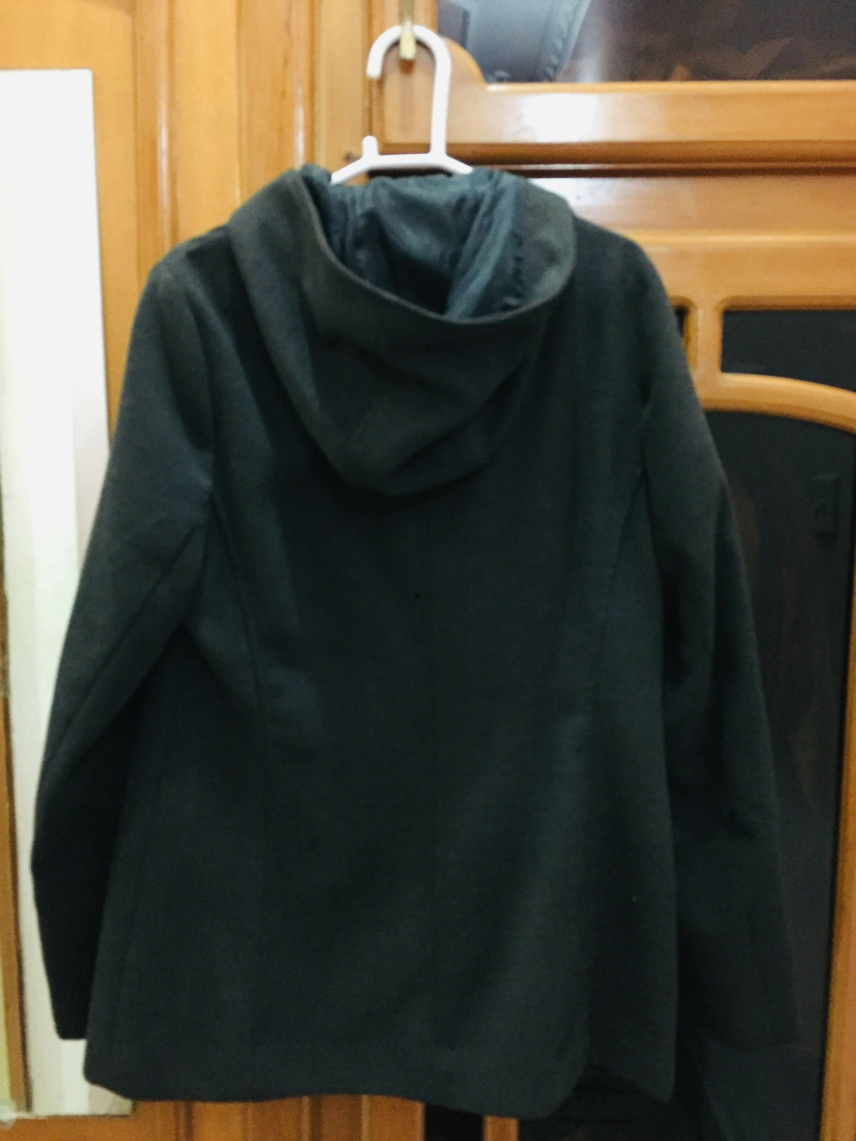 George Dark Grey Woolen Coat | Women Sweaters & Jackets | Small | Preloved