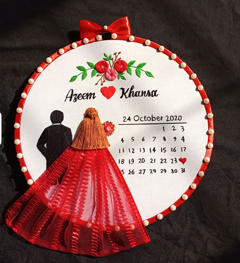 KJ Craft Boutique | Embroidered Hoops For Weddings| For Your Home | New