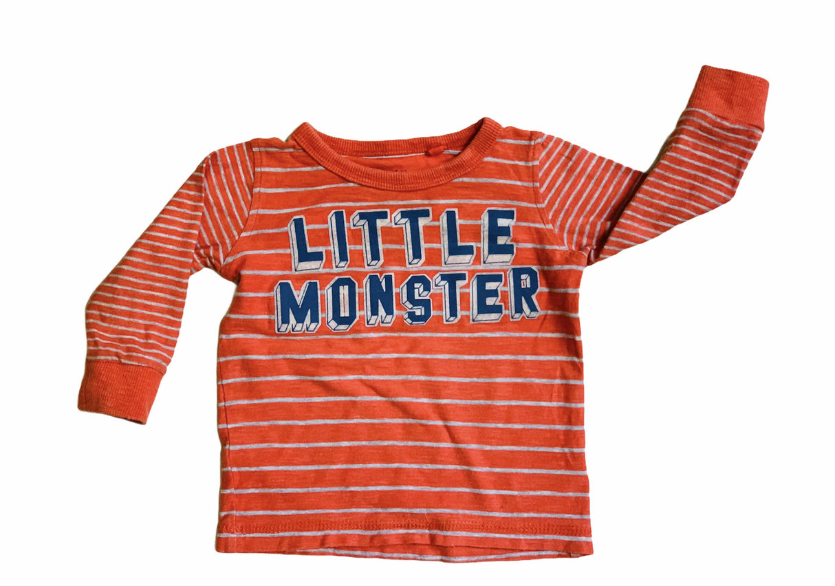 Next | Orange Long Sleeve T-shirt | Size 6-9 monts | Baby Boy | Preloved
