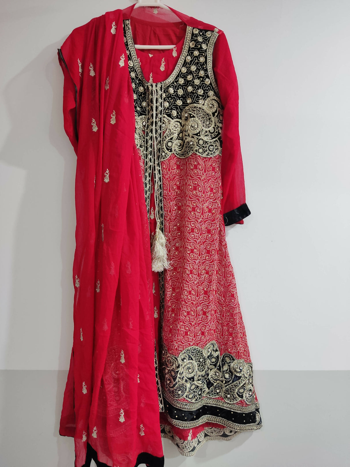 Red Frock Fancy Suit | Women Frocks & Maxis | Small | Worn Once