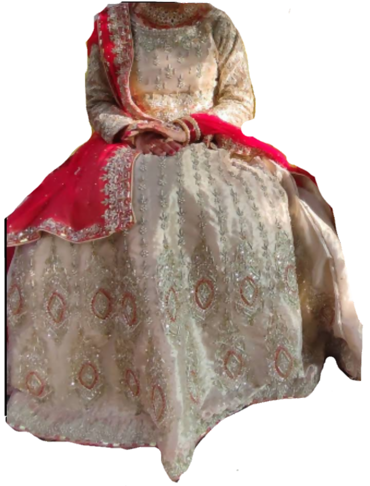 Bridal Fancy Organza Maxi | Women Bridals | Medium | Worn Once