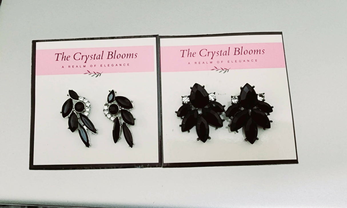 2 pair of Black Earrings (Size: M ) | Women Jewelry | New