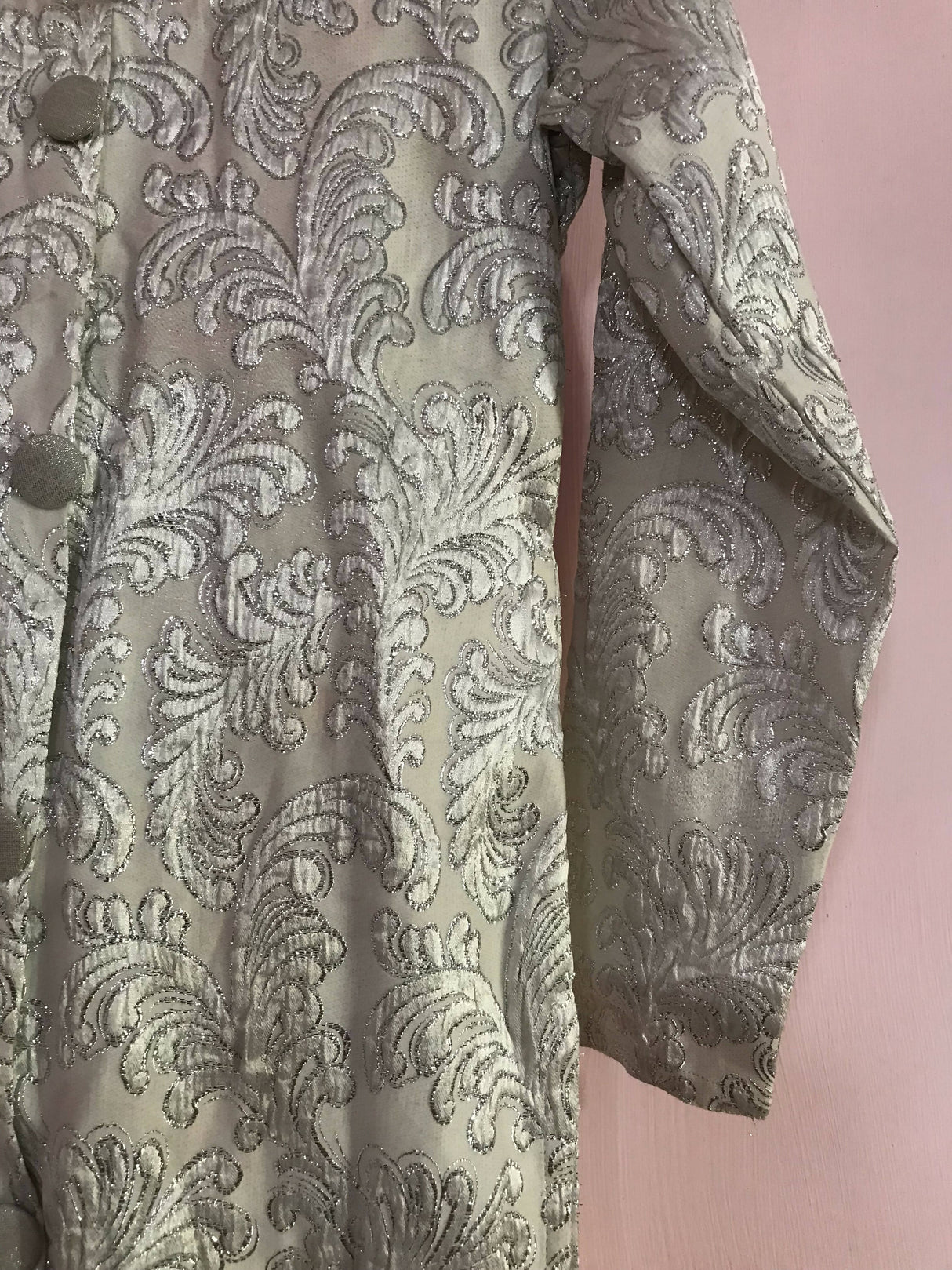 Silver formal 2 PC Suit | Women Locally Made Formals | Small | Preloved
