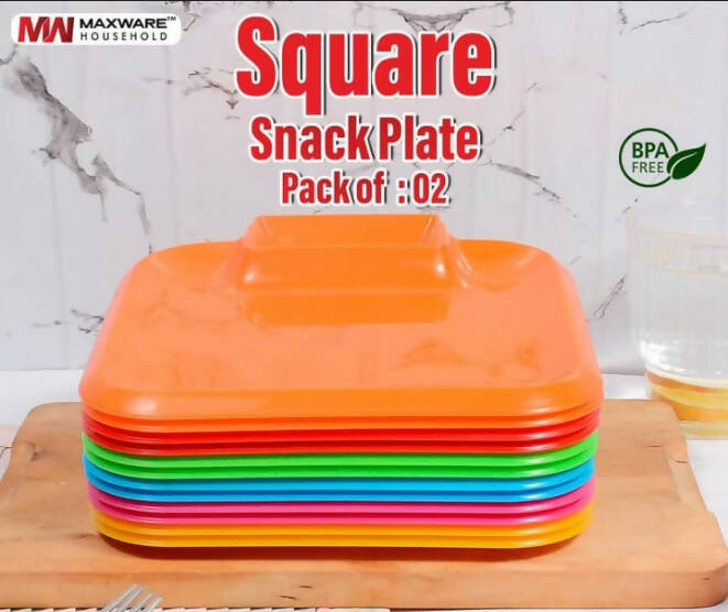 Pack of 2 square shape snack plates | For Your Home | Brand New with Tags