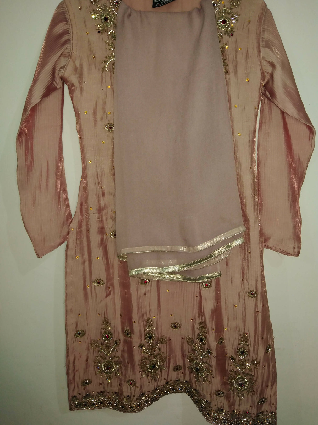 Zee Art & Style | 3 PC Hand Embroidered suit | Women Branded Formals | Small | New