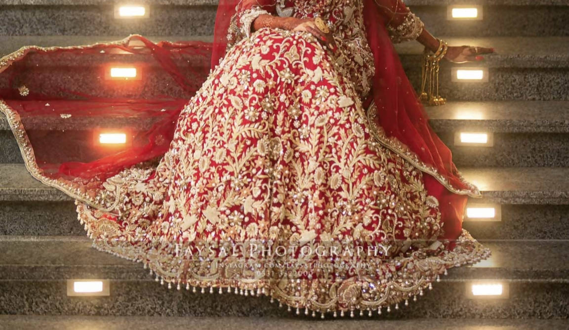 Majestic Red Lehnga Barat | Women Bridals | Medium | Worn Once